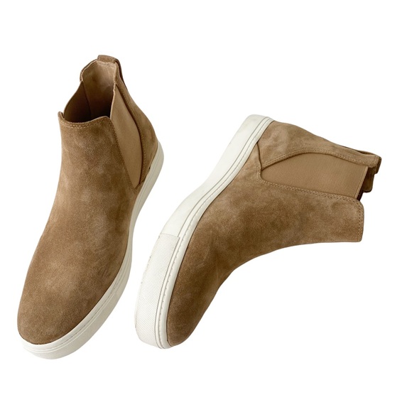 Vince Newlyn Suede Slip On Chelsea Boots Booties Leather Water Resistant Size 8 - Picture 8 of 16